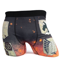 Boxers Attack on Titan Four Shield Emblems And Logo Print Boxer Briefs Attack on Titan Season 4 Anime