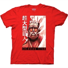 T-Shirts Attack on Titan Manga Colossal Titan With Kanji T-Shirt Attack on Titan Manga Anime