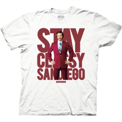T-Shirts Anchorman Stay Classy San Diego Large Text T-Shirt Anchorman Movies
