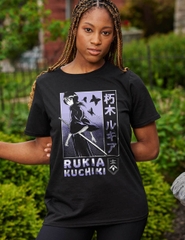 T-Shirts BLEACH Rukia Kuchiki With Kanji Junior T-Shirt BLEACH Anime