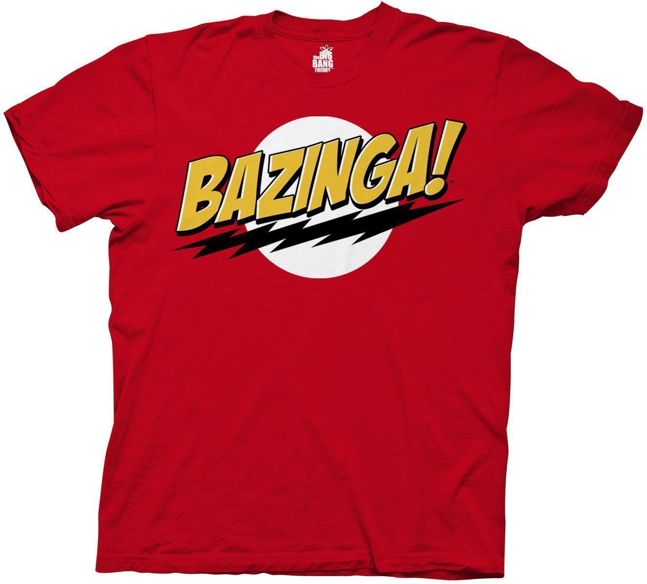 T-Shirts Big Bang Theory Bazinga Red T-shirt The Big Bang Theory TV
