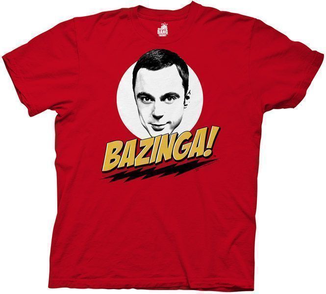 T-Shirts Big Bang Theory Sheldon Bazinga! T-Shirt The Big Bang Theory TV