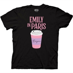 T-Shirts Emily in Paris Bonjour Coffee Cup T-Shirt Emily in Paris TV