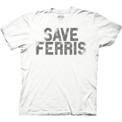 T-Shirts Ferris Bueller's Day Off Save Ferris Distressed T-Shirt Ferris Bueller's Day Off Movies