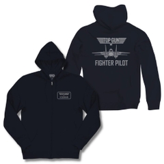 Hoodies and Sweatshirts Top Gun Iceman Jacket Inspired Zip Hoodie Top Gun Movies