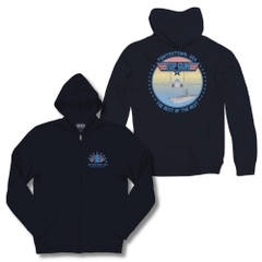 Hoodies and Sweatshirts Top Gun Fightertown USA Horizon Zip Hoodie Top Gun Movies