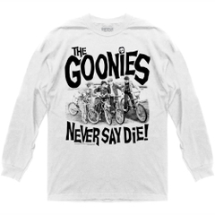 Long Sleeve Goonies On Bikes At Beach Never Say Die Long Sleeve Goonies Movies