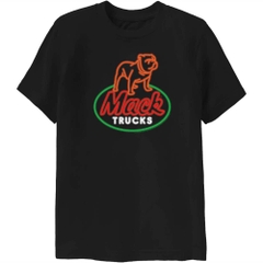 T-Shirts Mack Trucks Retro Neon Sign Youth T-Shirt Mack Trucks Pop Culture