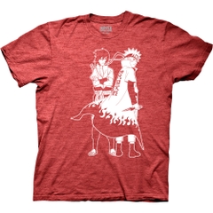 T-Shirts Naruto Shippuden Naruto and Sasuke Outline T-Shirt Naruto Shippuden Anime
