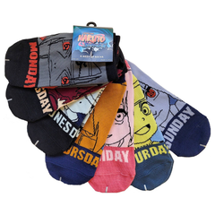 Socks Naruto Shippuden Characters 7 Days of the Week Ankle Socks Naruto Shippuden Anime