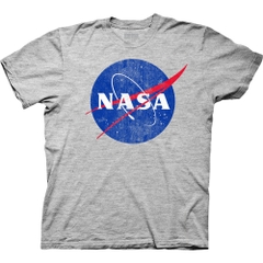 T-Shirts NASA Distressed Meatball Logo T-Shirt NASA Pop Culture