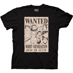 T-Shirts One Piece Worst Generation Wanted Poster T-Shirt One Piece Anime