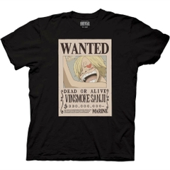 T-Shirts One Piece Vinsmoke Sanji Wanted Poster T-Shirt One Piece Anime