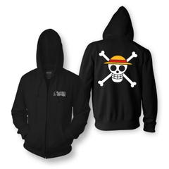 Hoodies and Sweatshirts One Piece Monkey D. Luffy Straw Hat Zip Hoodie One Piece Anime