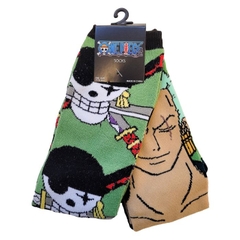 Socks One Piece Zoro and Skull 2 Pack Novelty Socks One Piece Anime