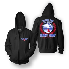 Hoodies and Sweatshirts Trust Me I'm on the Flight Zip Hoodie RJ Originals Pop Culture