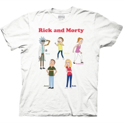 T-Shirts Rick and Morty Core Cast Chart T-Shirt Rick and Morty TV
