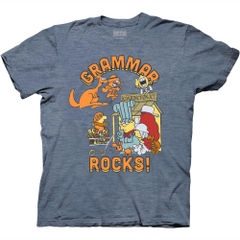 T-Shirts Schoolhouse Rock! Grammar Rocks T-Shirt Schoolhouse Rock Pop Culture