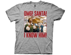 T-Shirts Elf Omg! Santa! I Know Him! Screaming Photo T-Shirt Elf Movies