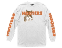 Long Sleeve Hooters Throwback Logo with Sleeve Print Long Sleeve Hooters Pop Culture