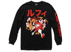 Long Sleeve One Piece Luffy Smoke Fire Long Sleeve One Piece Anime