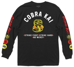 Long Sleeve Cobra Kai with Logo and Sleeve Hits Long Sleeve Cobra Kai TV