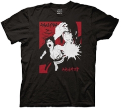 T-Shirts Naruto Shippuden Itachi & Sasuke Two Color with Kanji T-Shirt Naruto Shippuden Anime