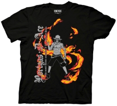 T-Shirts One Piece Portgas D Ace Flames T-Shirt One Piece Anime
